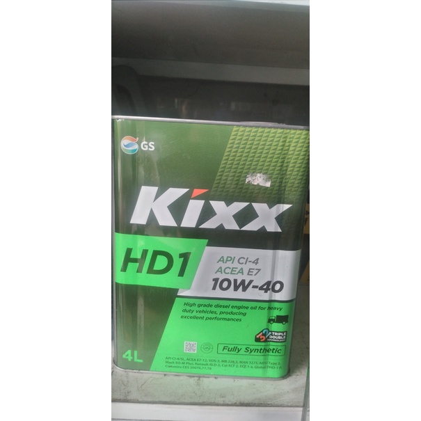 Dầu động cơ chạy dầu Kixx HD1 10W40 4 lít