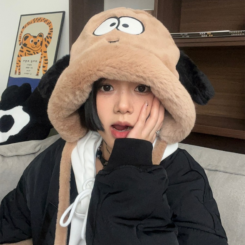 Mũ Lông Giữ Ấm Tai Chó Dễ Thương