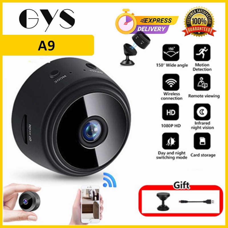 Combo camera wifi không dây mini kết nối điện thoại chống trộm độ net 1080P, có Led hồng ngoại về đêm