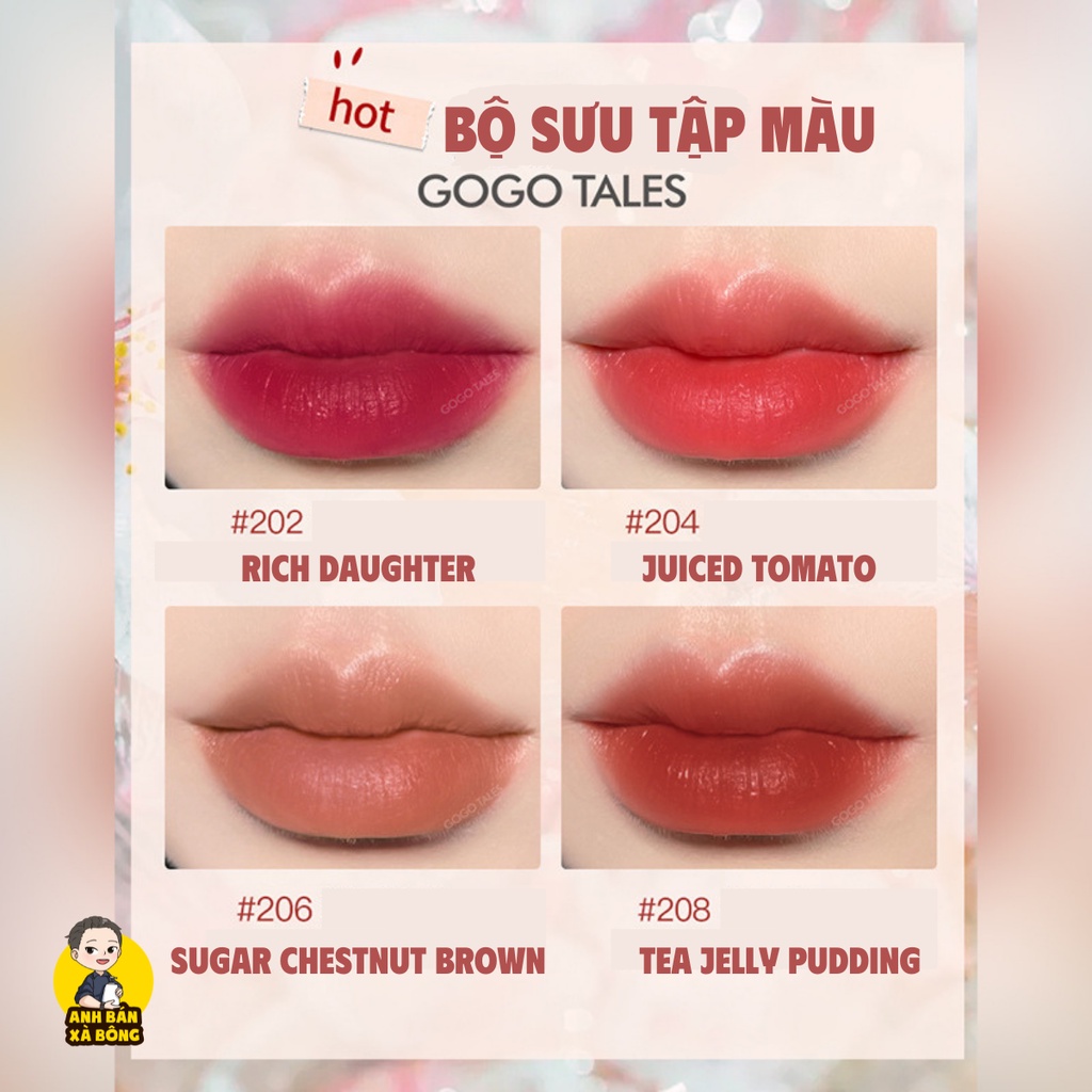 Son Tint Lì GOGO TALES Water-Sensing Bare Mist Lip Glaze GT286