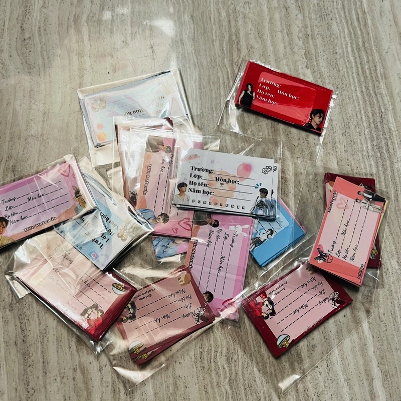 SET 20 GIẤY NHÃN GEMINIFOURTH, BRIGHTWIN, JOONGDUNK, MILEAPO, BOUNPREM vv