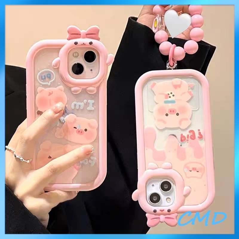 Ốp Điện Thoại Con lợn hồng đáng yêu Cho Iphone 6 6S 6splus se 7 7plus 8