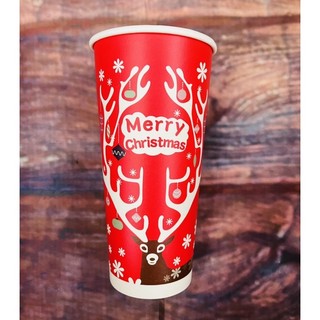 (Hàng sẵn)Combo 10 ly giấy Noel 700ml