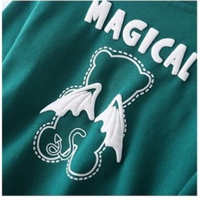 Áo Gia Đình Thu Đông Familylove -Mẫu Gia Đình Thu Đông Sweater Ấm Áp Họa Tiết Gấu MAGICAL Chất Liệu Nỉ Da Cá Cao Cấp