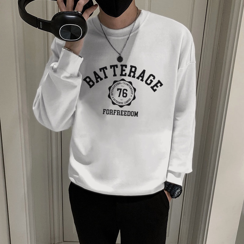 Áo Sweater Nỉ Nam Thu Đông Batterage Phong Cách Thời Trang Hàn Quốc