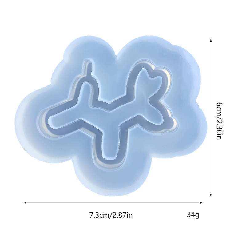 Khuôn Làm Trang Sức Bằng Silicone Hình Chú Chó Lắc Bong Bóng Bằng Epoxy
