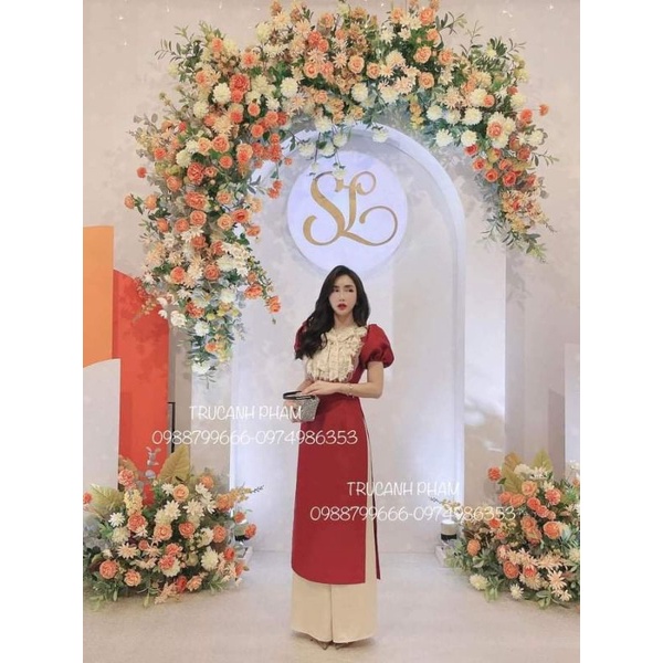 Thanh lý nguyên bộ áo dài chính chủ kèm ảnh thật