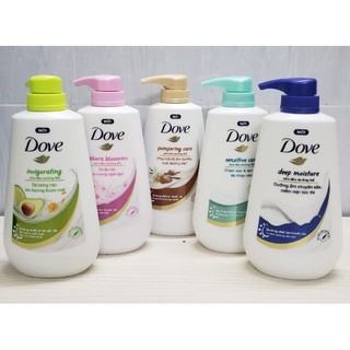 )))sữa tắm dưỡng thể dove chai 500g