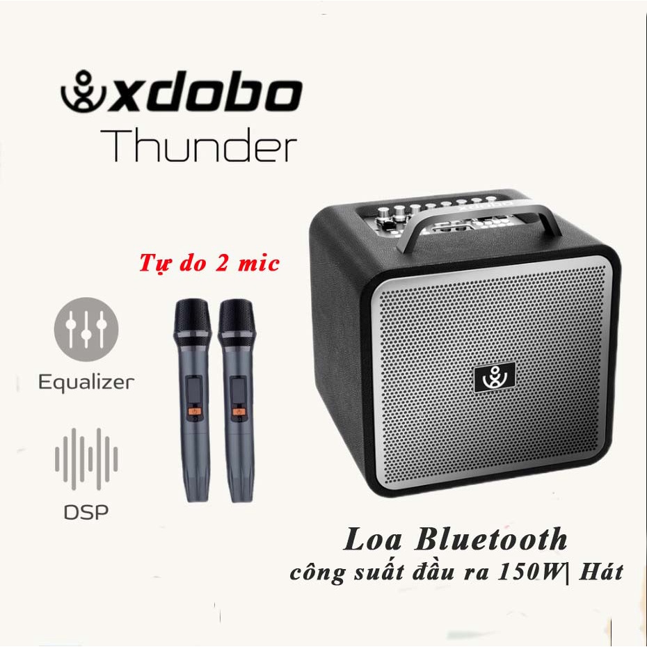 Loa Karaoke kèm 2 míc công suất khủng Xdobo X8 Pro 120W/King Max(140W)/Thunder 1978(150W)  Siêu Trầm hát Siêu Hay