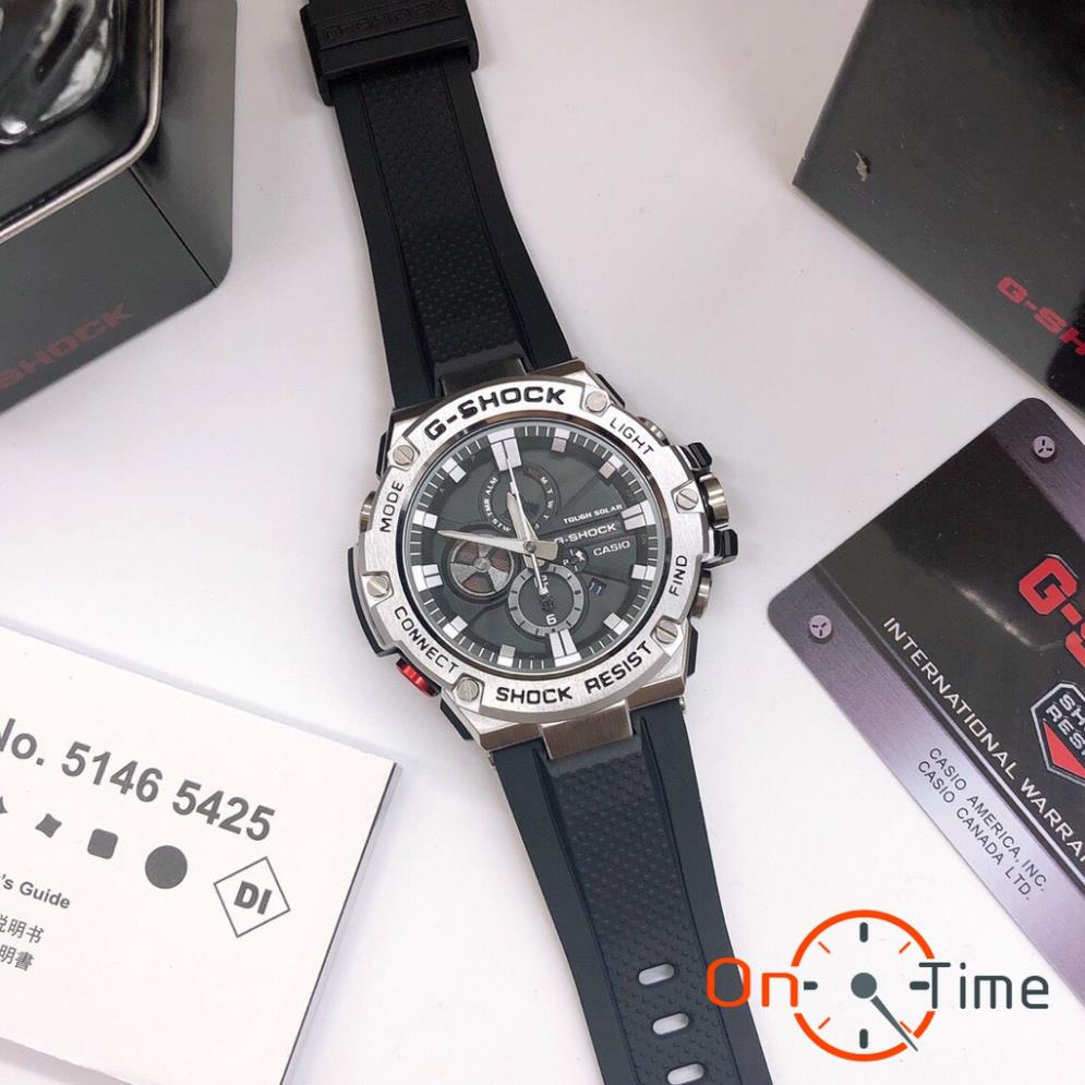 Đồng hồ nam G-shock vỏ thép dây cao su GST B100 OneTime cực đẹp