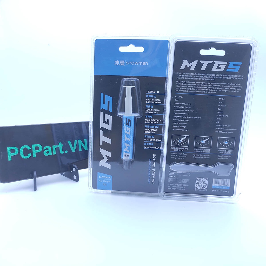 Keo tản nhiệt Snowman MTG5 MTG10 chính hãng hiệu năng cao, giá rẻ