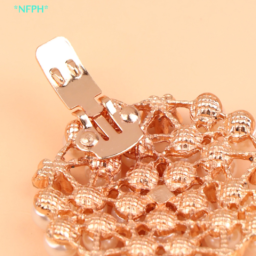 1 Cặp Phụ Kiện Ngọc Trai Giả Tự Trang Trí Giày Độc Đáo Mới