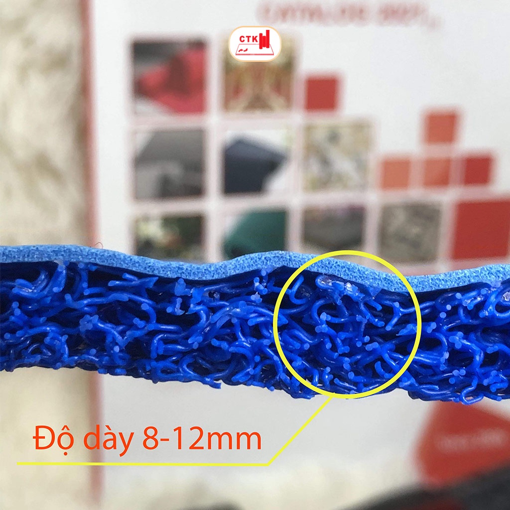 Thảm nhựa trải sàn chống trơn, thảm lót sàn nhà dạng cuộn sợi mì đủ màu 120x 50cm