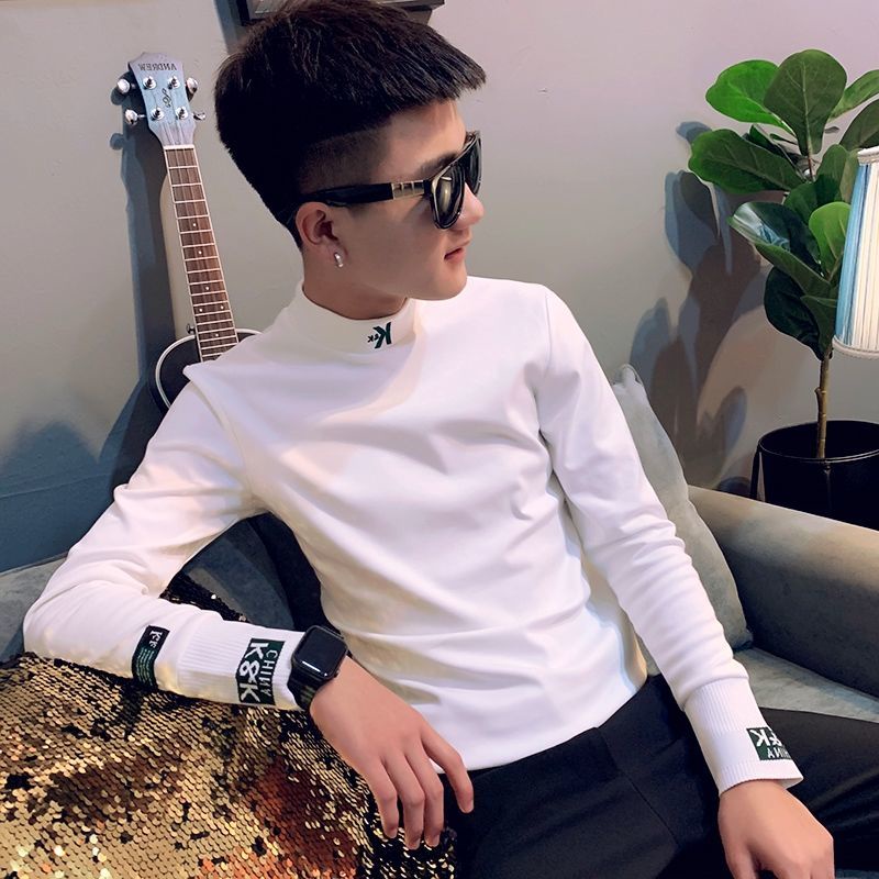 Áo Thun Nam Dài Tay Cổ Cao Thời Trang Thu Đông