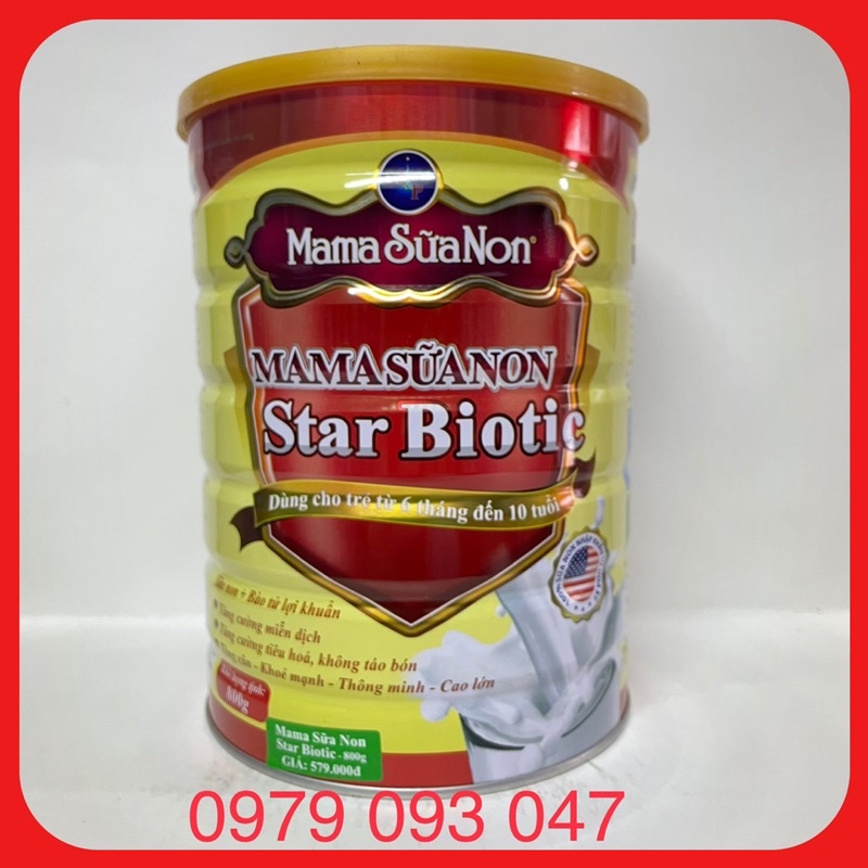Sữa Mama Sữa non Star Biotic  lon 800g và 400g