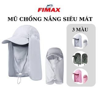 [CỰC MÁT] Mũ lưỡi trai thời trang nam nữ có vải trùm che nắng khi đi câu, dã ngoại. Mũ chống nắng Leo Fishing cực tốt