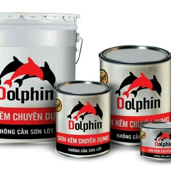 Sơn Kẽm Dolphin Đa Dạng Màu Sắc Loại 400gr, 800gr