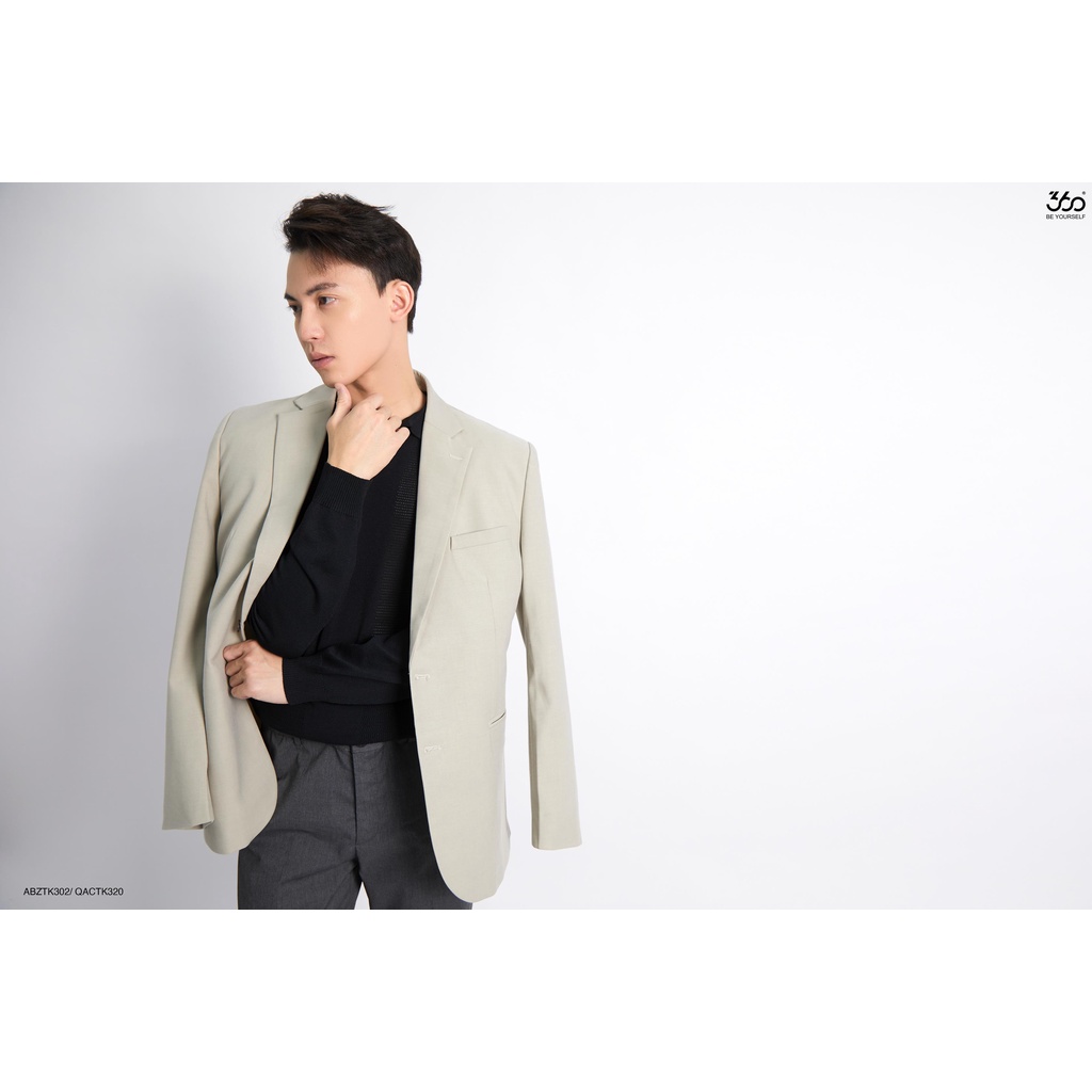 Áo khoác blazer nam thương hiệu 360 Boutique kiểu dáng trẻ trung chất liệu cao cấp - ABZTK302