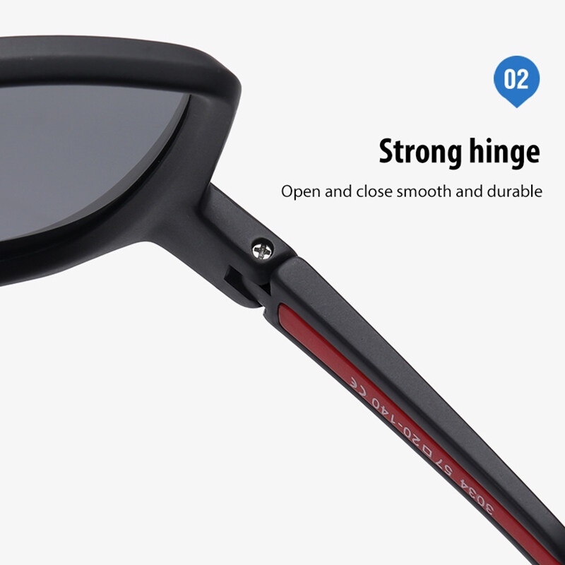 Kính Mát Phân Cực TR90 Gọng Lớn Thời Trang 2022 PTQ