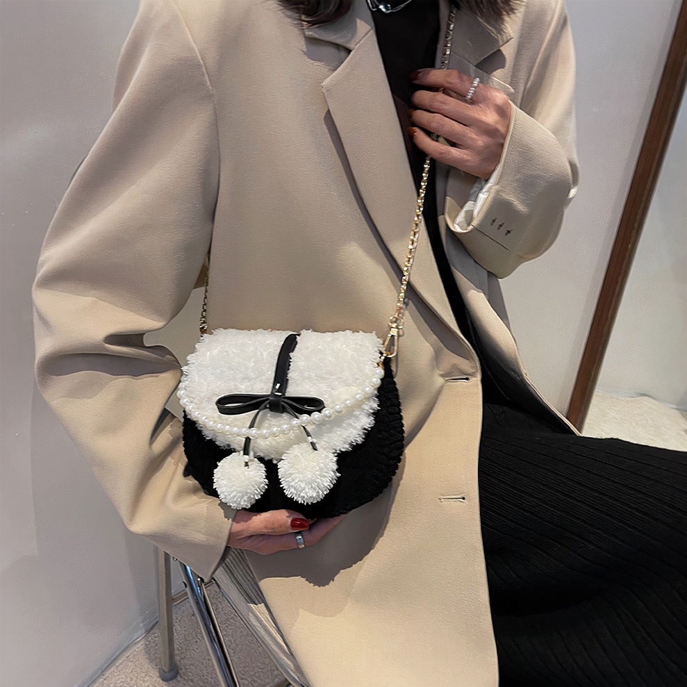 Túi handmade tự đan, túi đeo chéo mini thắt nơ da xinh xắn dễ thương - Có video hướng dẫn DIY803