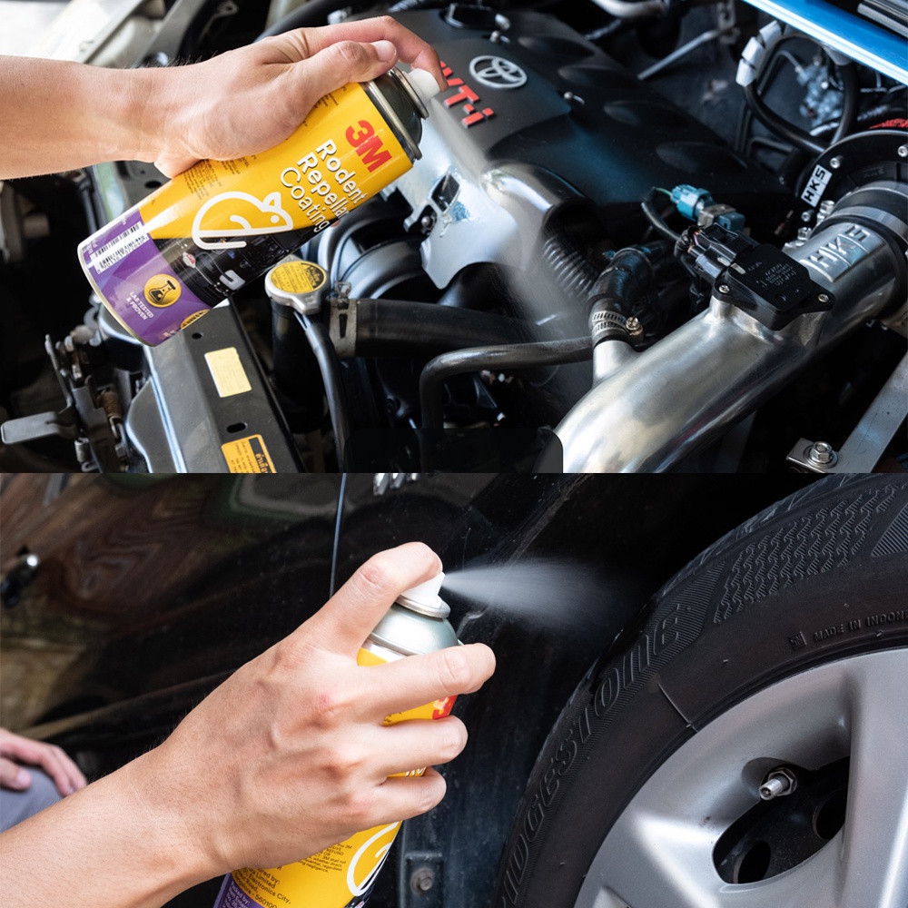 Chai xịt chống chuột 3M ngăn chặn cắn phá xe ôtô, dây cáp điện, chi tiết khoang máy