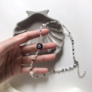 Dây Chuyền Pha Lê Unisex 8-Ball