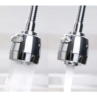 Đầu vòi xoay 360 inox có 2 chế độ bật nước