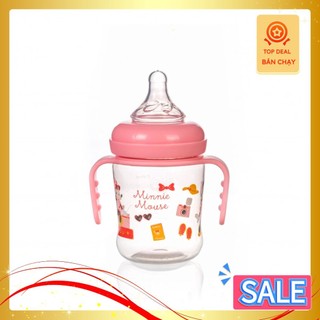 (THÁI LAN) Bình Sữa Cổ Rộng Có Tay Cầm 125ml / 250ml Disney Baby ( 4OZ DN80133 / 8OZ DN80132 )