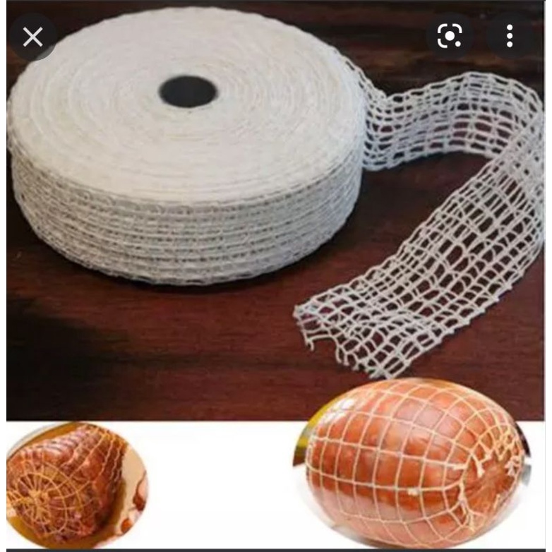 (1 mét) Lưới định hình giò heo xông khói, jambon, gà - Sỉ nguyên cuộn giá tốt