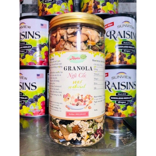 Granola Ngũ Cốc Siêu Hạt Ngon Giòn Ăn Kiêng và Eat Clean Tốt Cho Sức Khoẻ Mọi Lứa Tuổi.