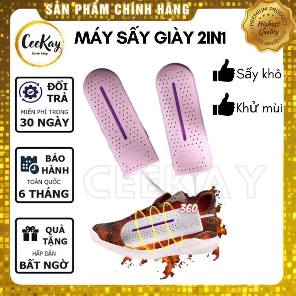 Máy Sấy Giày, máy sấy giày đa năng CEEKAY 2IN1 Máy Làm Khô Giày, Hông Khô quần áo sưởi đồ, Khử mùi Hôi Tất Vớ, Diệt Vi K