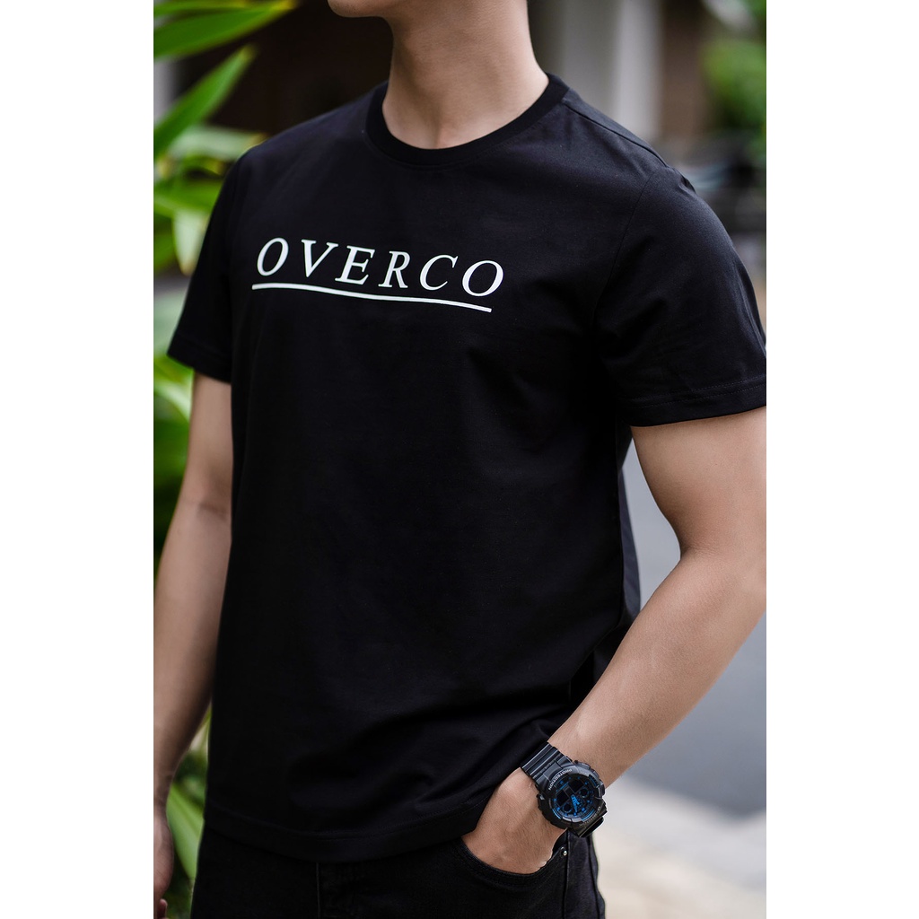 Áo Thun Nam OVERCO Cổ Tròn Chất Vải Cotton Mềm Mịn Thoáng Mát Co Giãn 4 Chiều