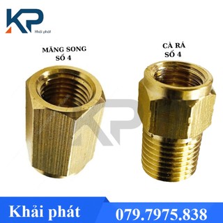 Nối ren công tắc áp suất Đầu nối chuyển ren cho rơle áp suất -măng song công tắc áp suất, cà rá số 4 ren 9.6 13 17 21