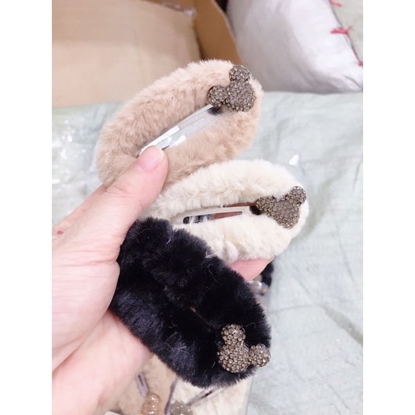 Sỉ 10 kẹp tách lông to mẫu đẹp gắn charm đá