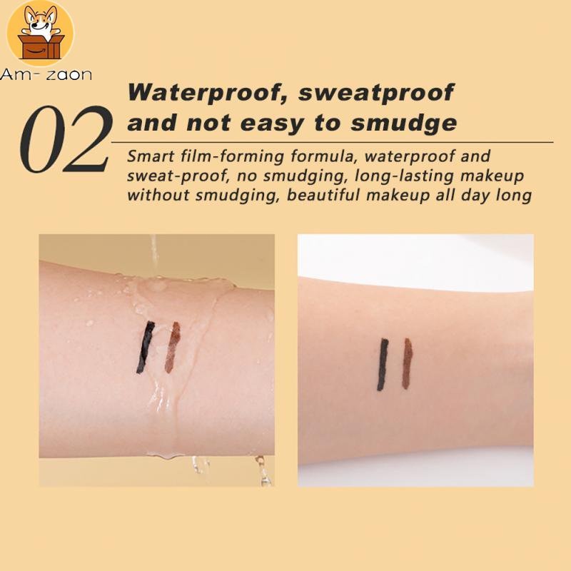 Bút Kẻ Mắt Dạng Lỏng Chống Nước Lâu Trôi Thiết Kế Vỏ Hình Chân Mèo Dễ Thương