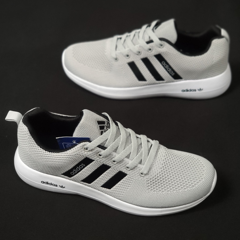 Giày Adidas nam xám đen