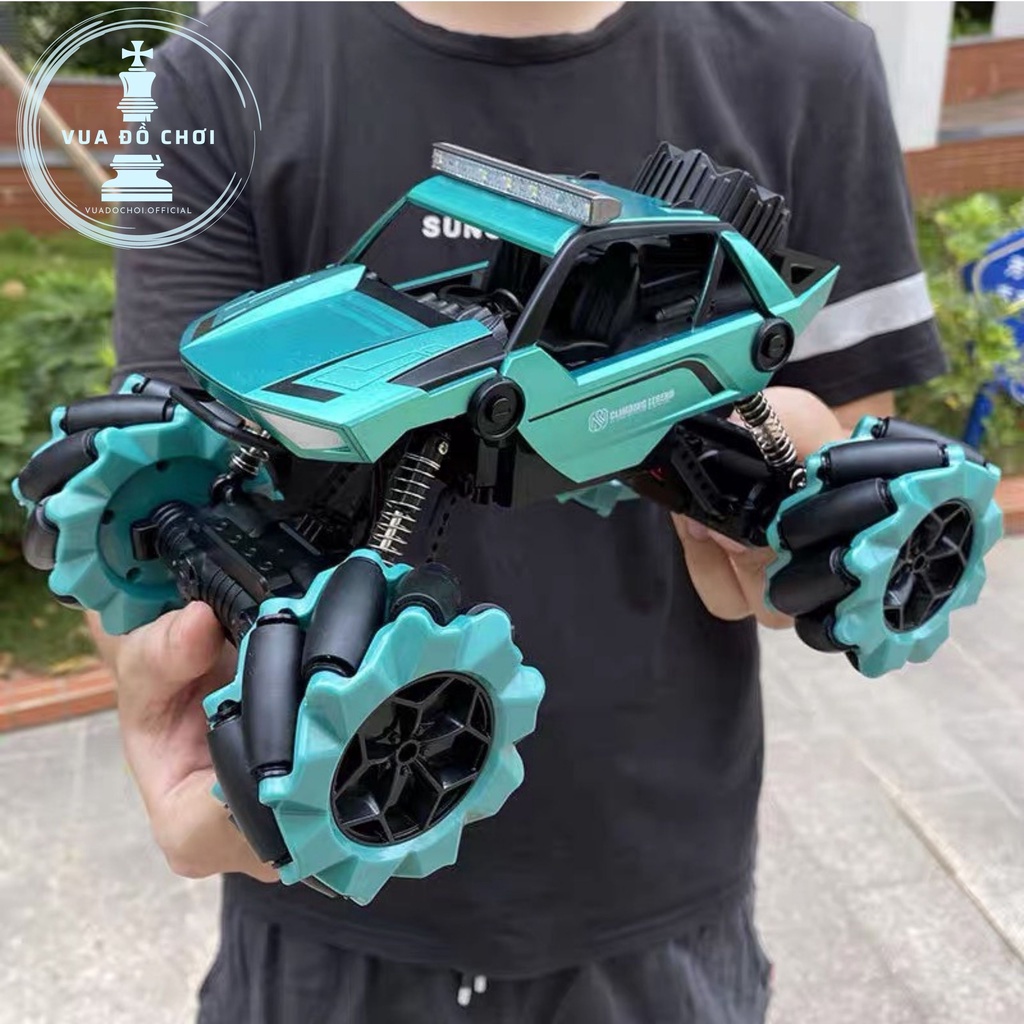 Xe địa hình điều khiển quái xế tốc độ cao. Ô tô điều khiển từ xa Raptor size lớn RC sóng 2.4G cao cấp siêu bền. Crazy