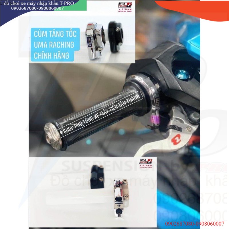Cùm tăng tốc UMA Racing V3 không kèm dây ga CHÍNH HÃNG