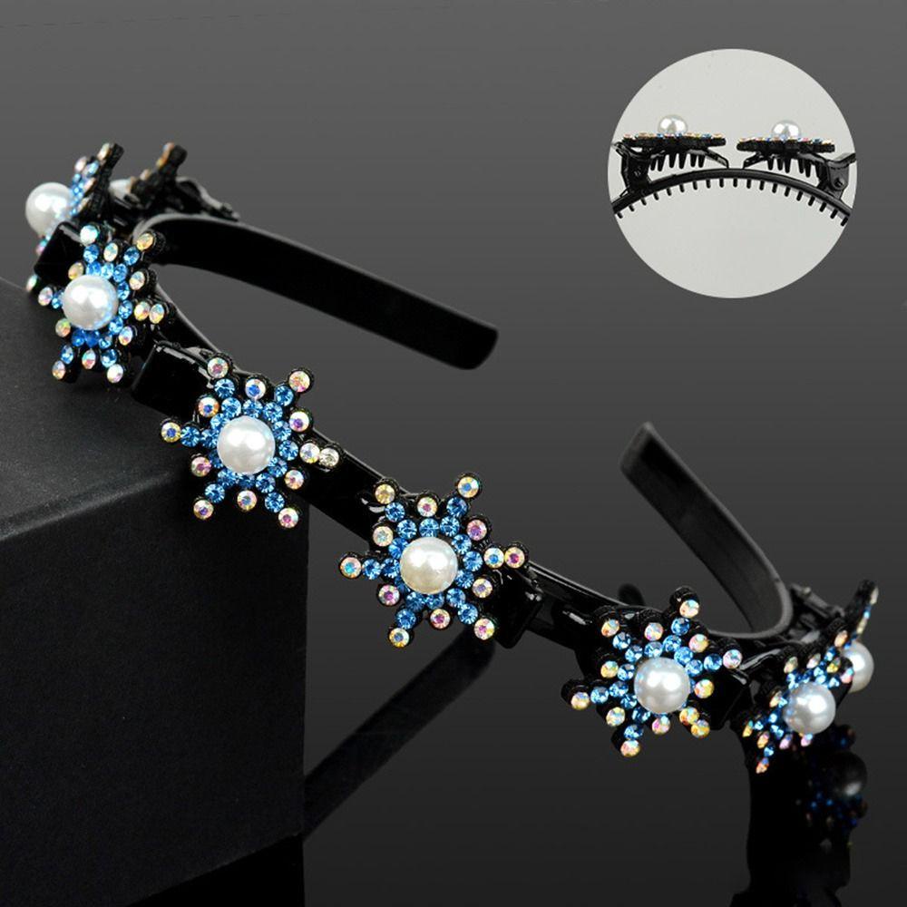 Set 1 / 2 Băng Đô Bện Tạo Kiểu Tóc Thời Trang Nữ|Kẹp Tóc Dạng Kẹp Mỏ Vịt Bện Đôi