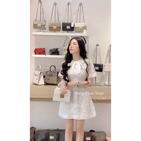 Đầm Ren Nơ Cúc Ngọc