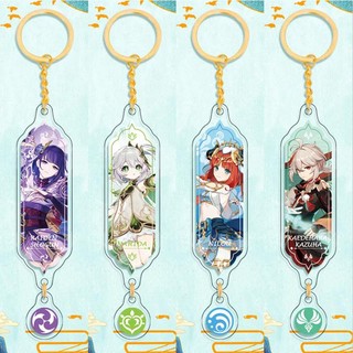 Genshin Móc Chìa Khóa Bằng acrylic Mặt Dây Hình anime Nahida Nilou Cyno Tighnari Candace Collei