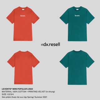 Áo Thun Levents® VELVET MINI POPULAR LOGO (RED,GREEN) Unisex dx.resell