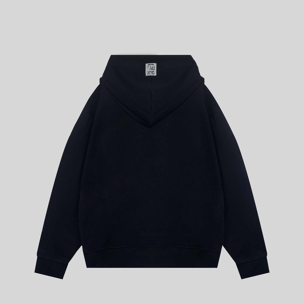 Áo Hoodie GINDY chất nỉ da cá trơn form rộng dài tay unisex màu đen ulzzang nam nữ đủ size thời trang thu đông A035