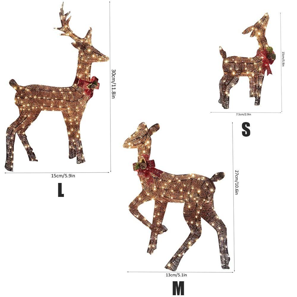 Đèn LED Trang Trí Giáng Sinh Hình Tuần Lộc