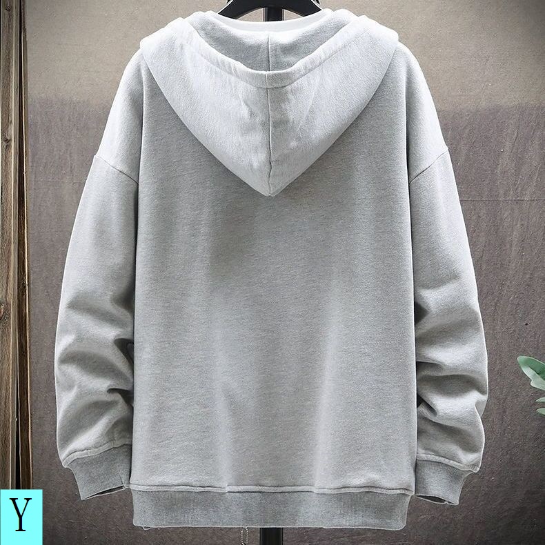 Áo Khoác Cardigan Plus Size Lớn 150kg Lót Lông Cừu Dày Dặn Phối Khóa Kéo Thời Trang Thu Đông Cho Nam M-8XL