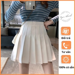 Chân váy ngắn xếp ly chất tuyết mưa, chân váy tennis xòe cạp cao MS301 xưởng may Ngọc Khánh