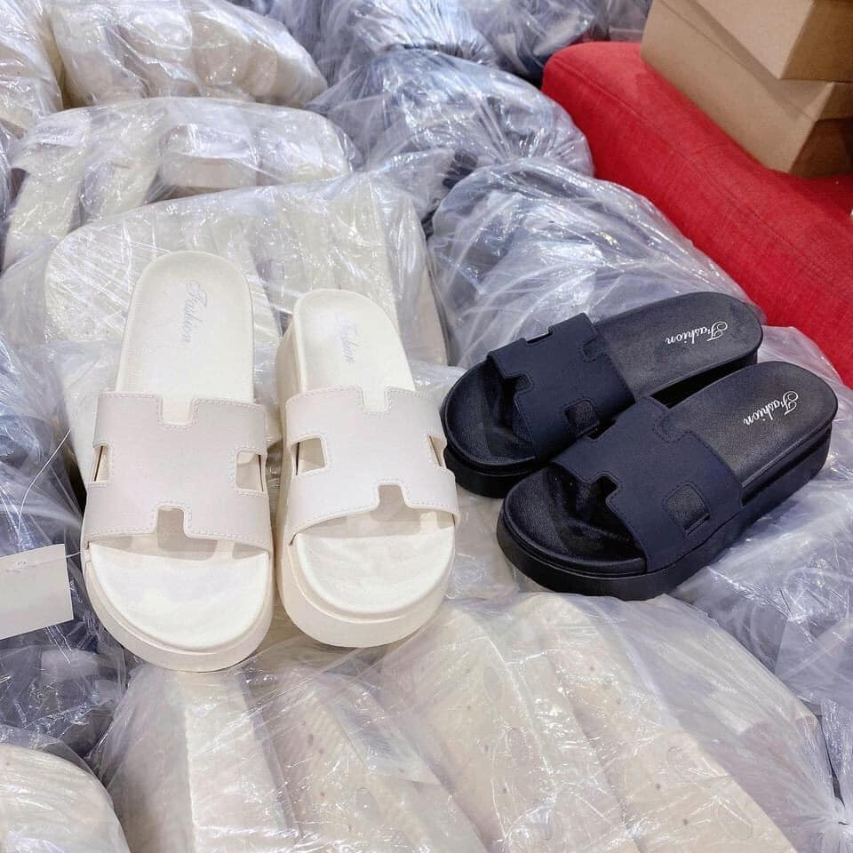 DÉP BÁNH MÌ chữ H  siêu xinh cao 5p cực êm chân