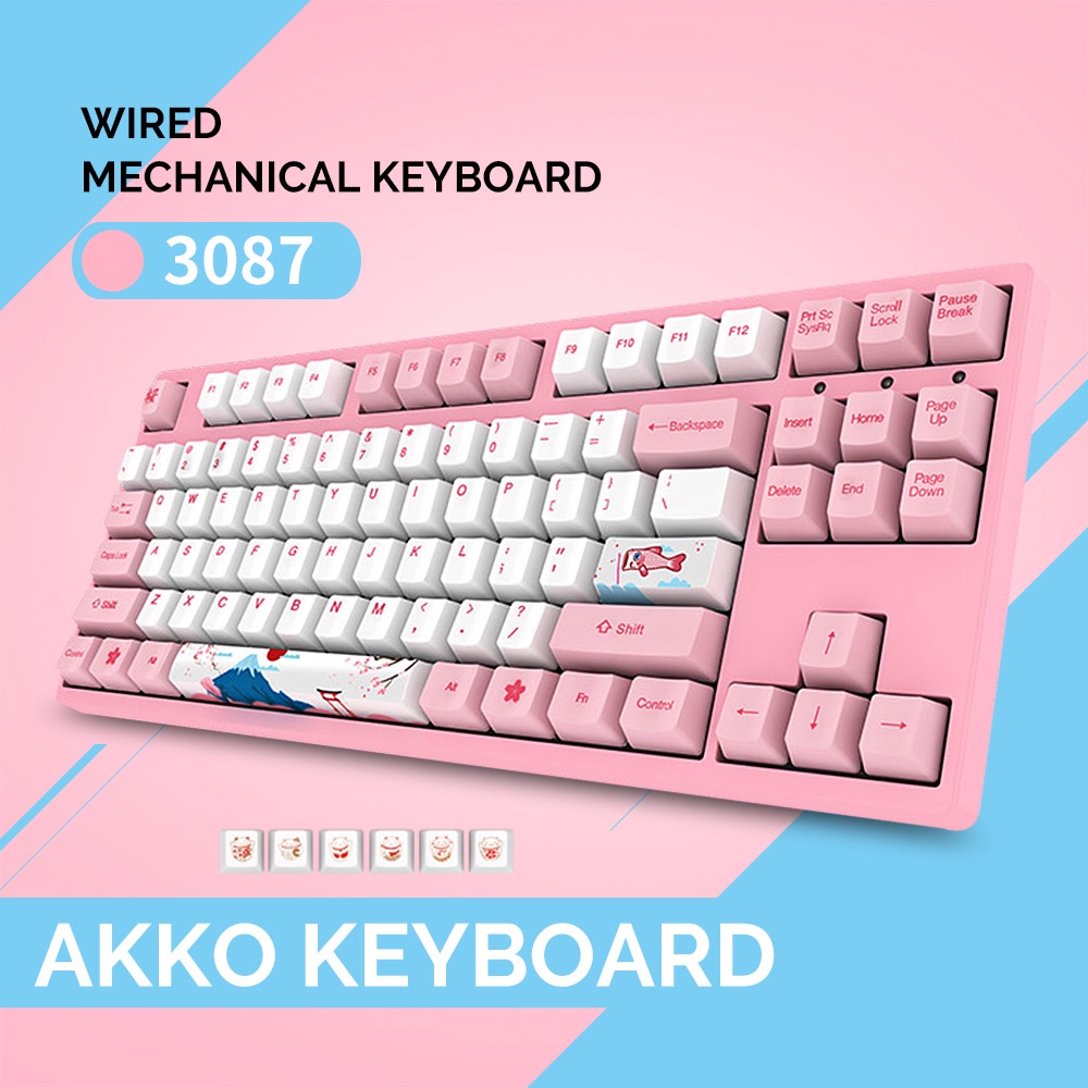 Bàn phím AKKO 3087 v2 World Tour Tokyo (Akko switch v2/v3)_Mới, Hàng chính hãng