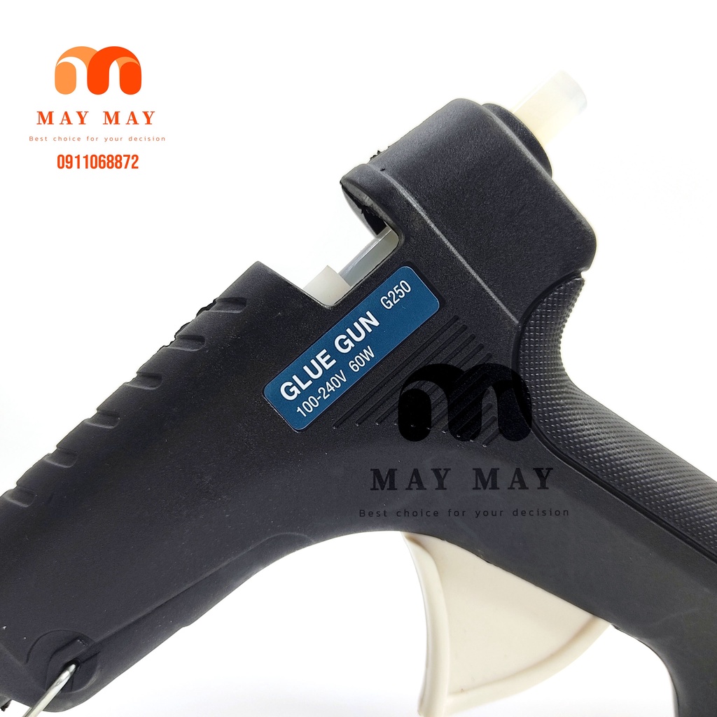 Súng bắn keo silicon kèm 2 cây keo nến - Súng bắn keo lớn