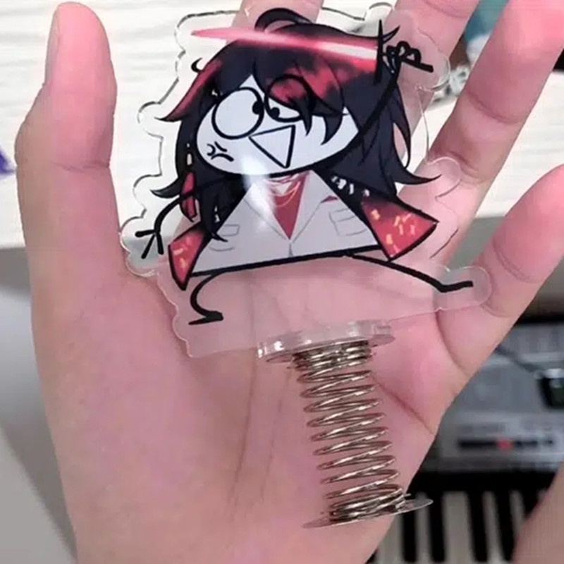 Móc Chìa Khóa Có Giá Đỡ Bằng Acrylic Hình Nhân Vật Anime Nijisanji Luxiem Vui Nhộn